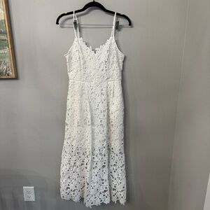 Elegant White Lace Dress